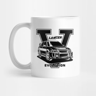 Lancer Evolution V (Black Print) Mug